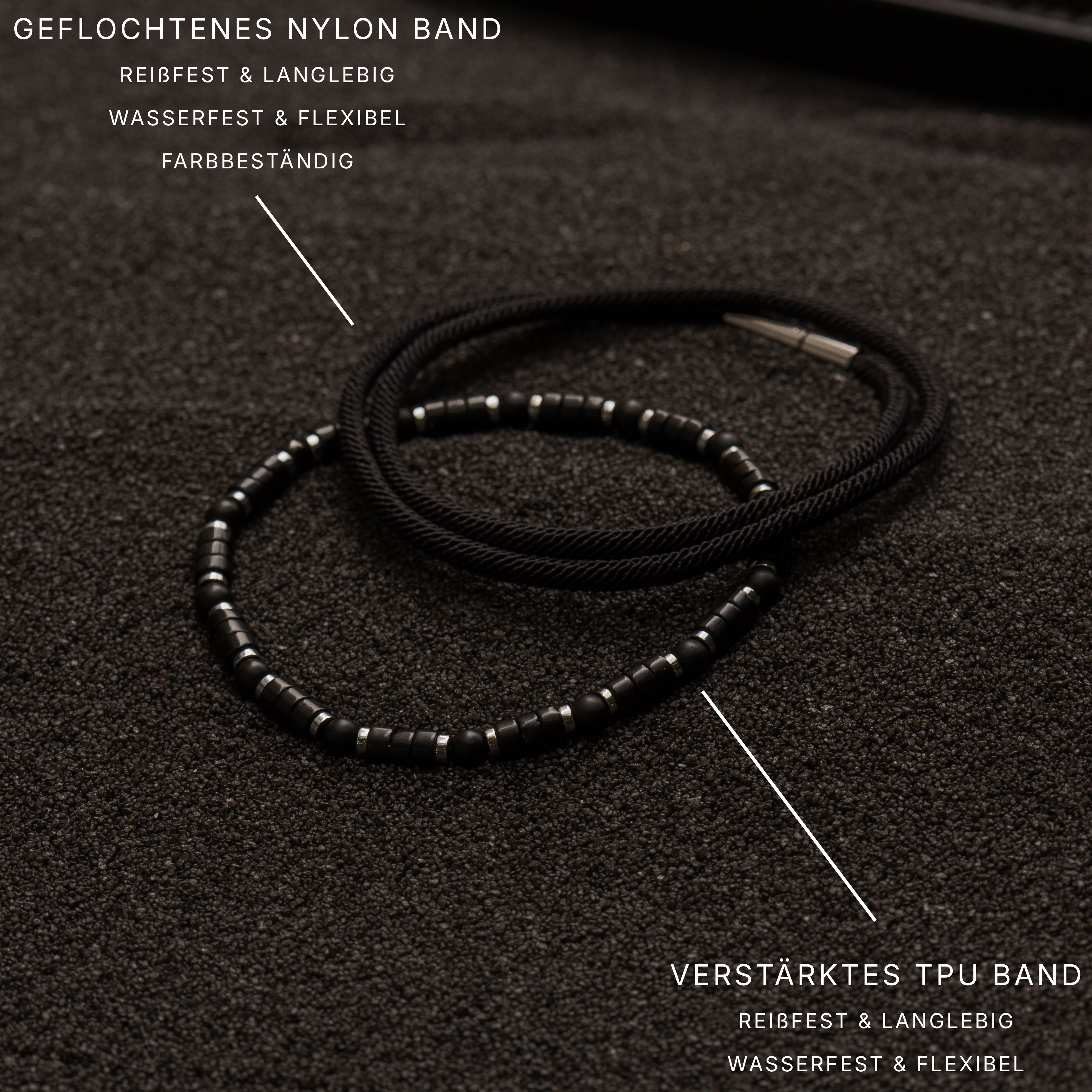 HÄMATIT UND ONYX ARMBAND