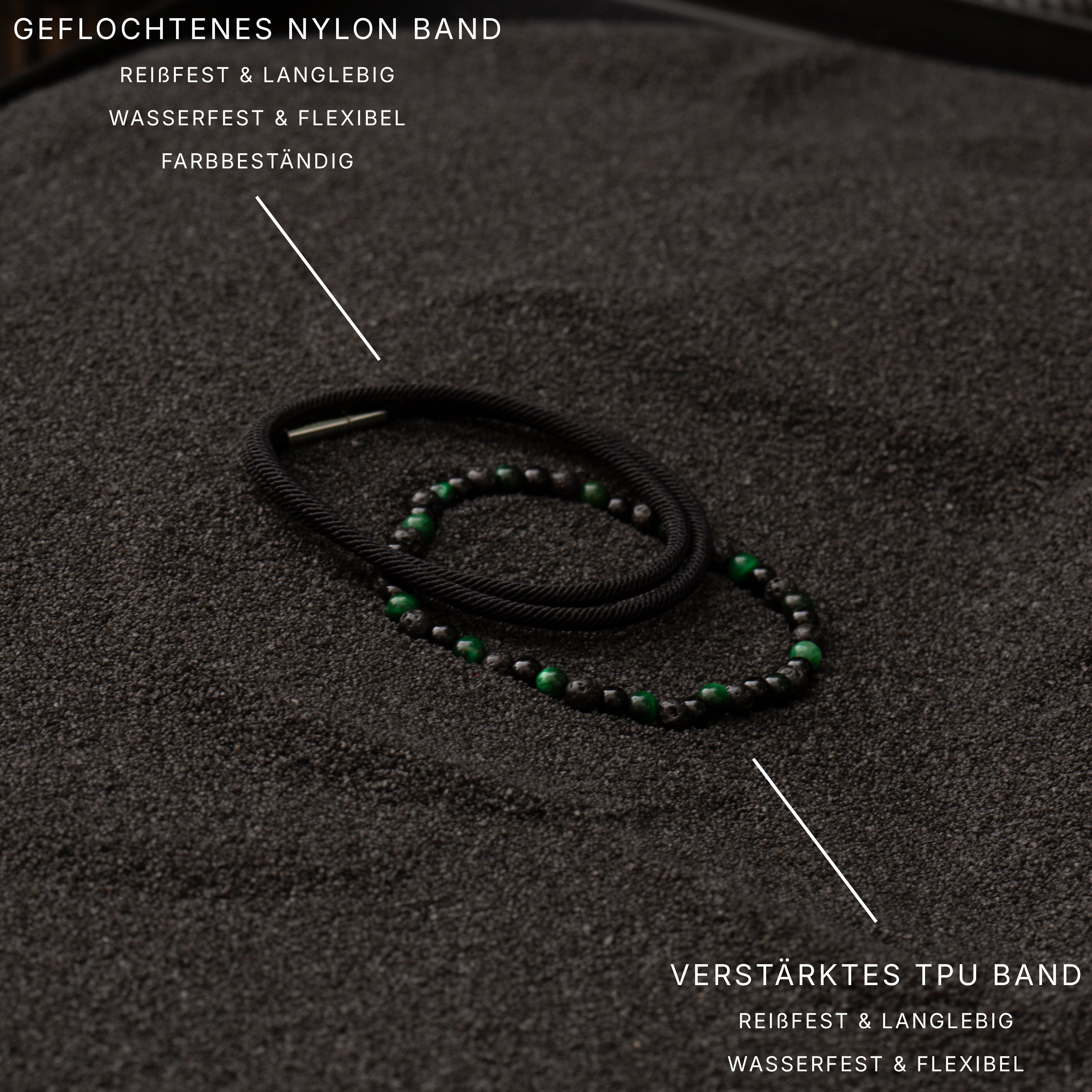 GRÜNES TIGERAUGE ARMBAND