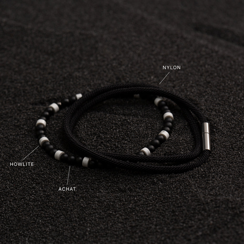 BLACK AND WHITE ARMBAND