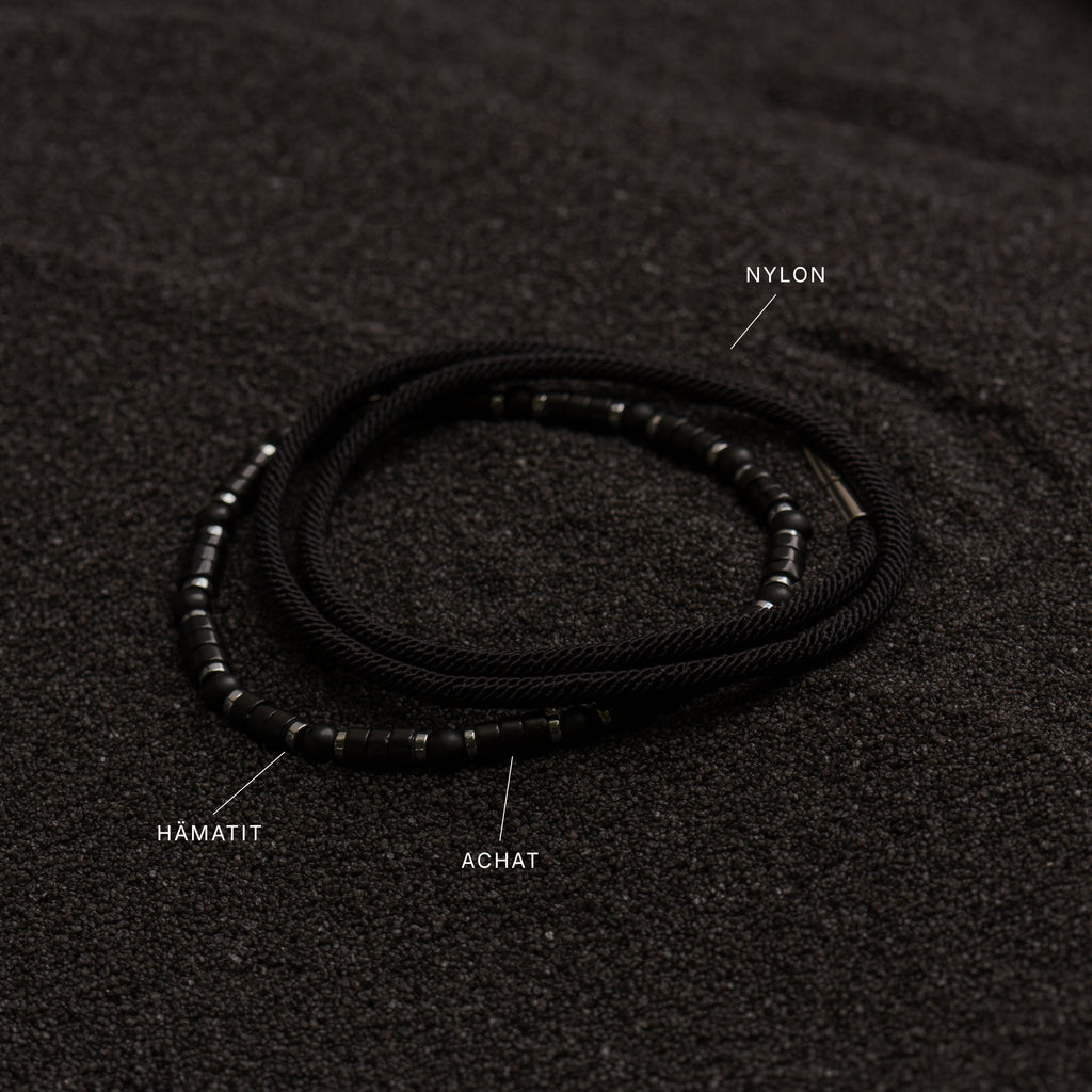 HÄMATIT UND ONYX ARMBAND