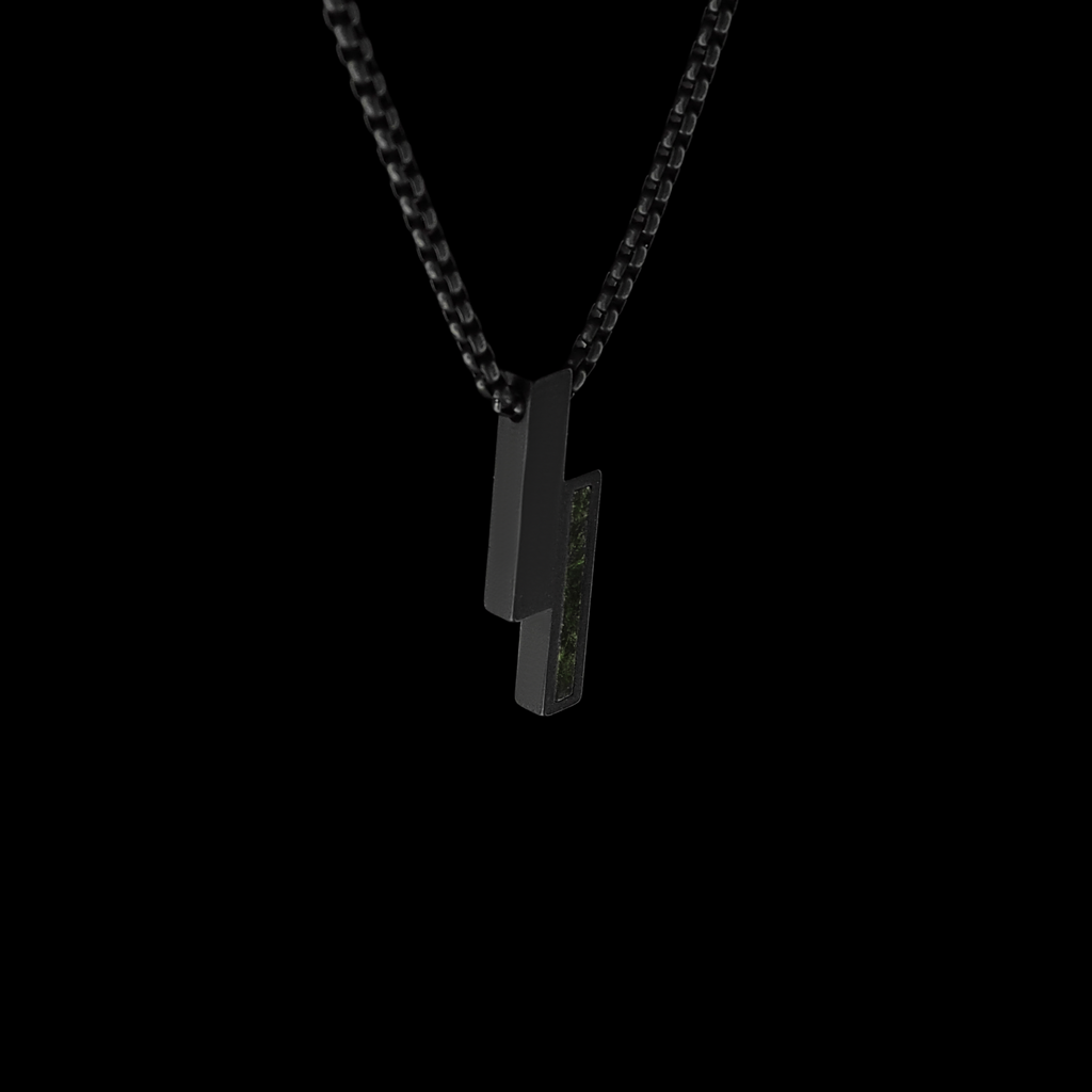 SLASH GRÜNER MARMOR - SCHWARZ