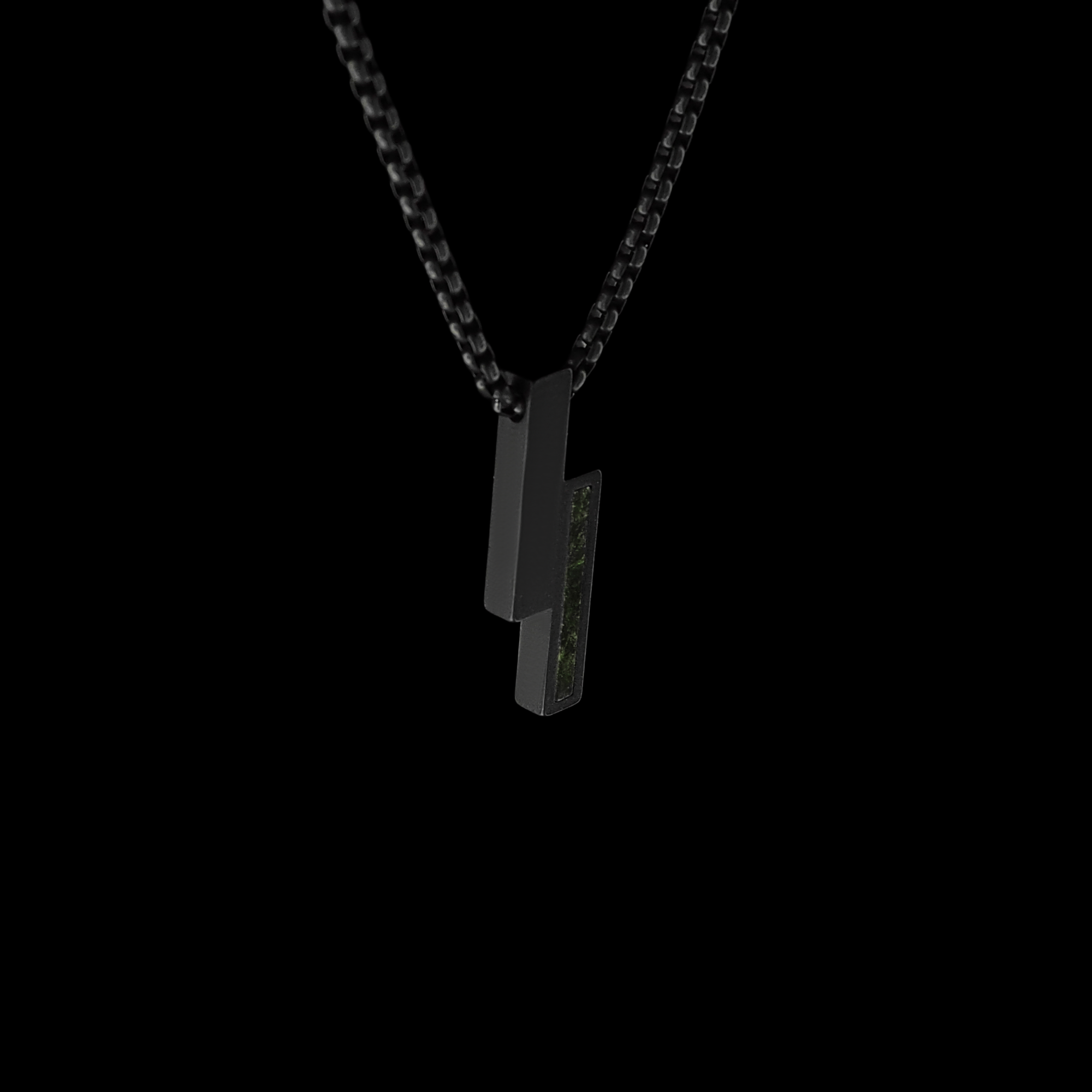 SLASH GRÜNER MARMOR - SCHWARZ